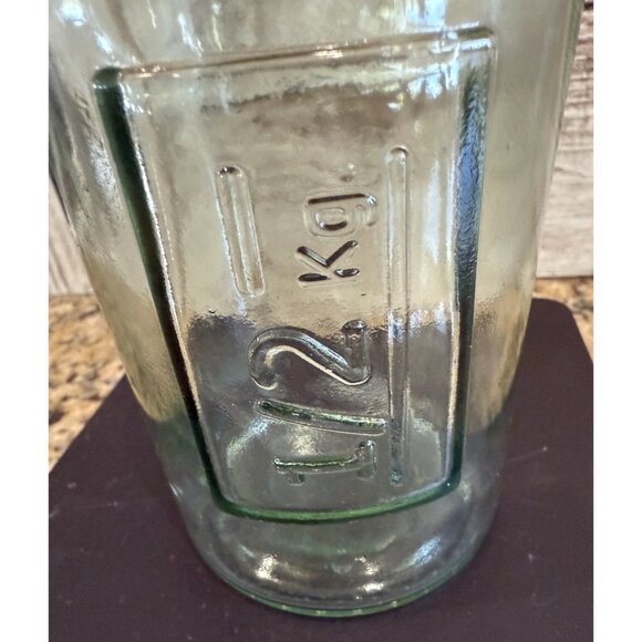 1/2 Kg Light Green Bottle Vintage 6.5” - Picture 2 of 9